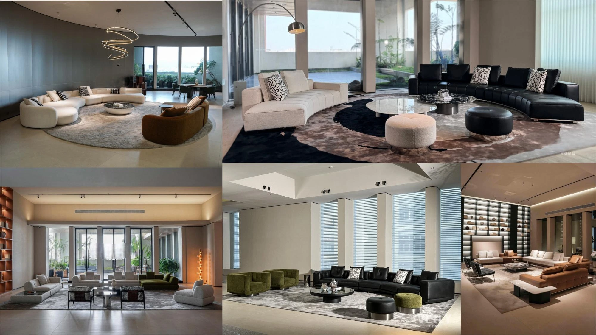 Modern furniture showroom in Foshan for overseas sourcing clients